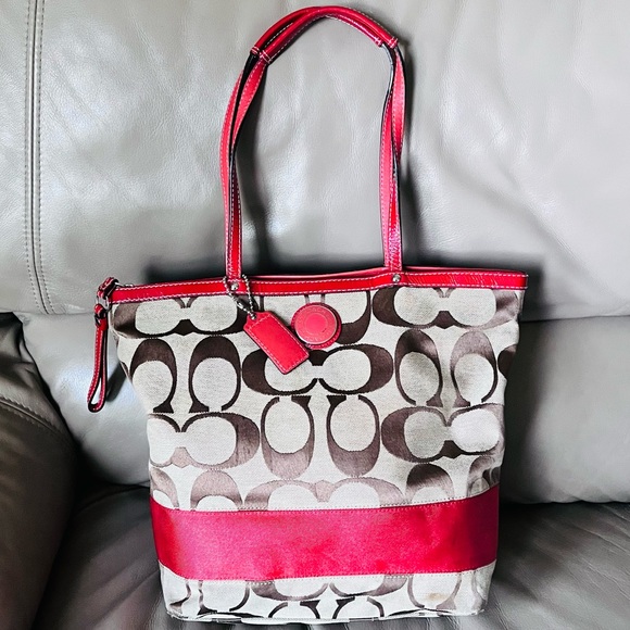 Coach Handbags - Authentic Coach Signature Carryall Tote